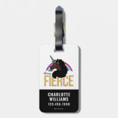 afro-eenhoorn | Magisch - altijd fel Bagagelabel (Achterkant verticaal)