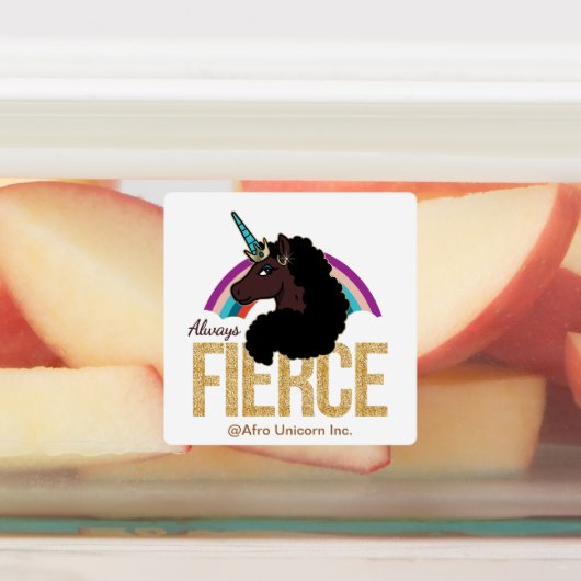 afro-eenhoorn | Magisch - altijd fel Labels (Aangebracht)