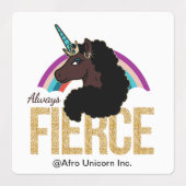 afro-eenhoorn | Magisch - altijd fel Labels (Design 2)
