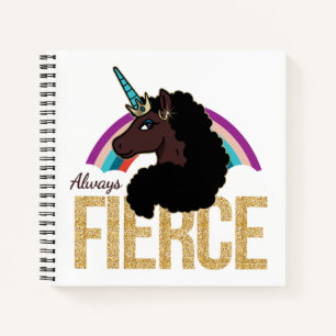 afro-eenhoorn   Magisch - altijd fel Notitieboek