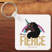 afro-eenhoorn | Magisch - altijd fel Sleutelhanger (Voorkant)