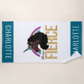 afro-eenhoorn | Magisch - altijd fel Strandlaken (Voorkant)