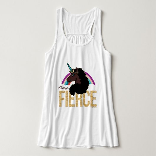 afro-eenhoorn | Magisch - altijd fel Tanktop (Design voorkant)