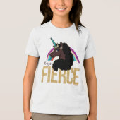 afro-eenhoorn | Magisch - altijd fel Tri-Blend Shirt (Voorkant)