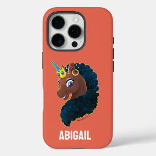 afro-eenhoorn magisch iPhone 16 pro hoesje