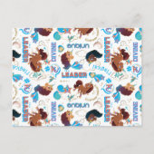 Afro Eenhoorn Magisch Empowering Patroon Briefkaart (Voorkant)