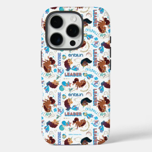 Afro Eenhoorn Magisch Empowering Patroon Case-Mate iPhone Case (Achterkant)