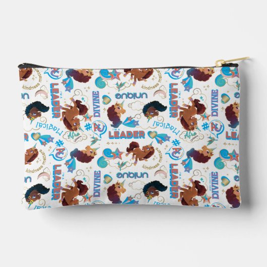 Afro Eenhoorn Magisch Empowering Patroon Etui (Achterkant)