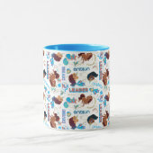 Afro Eenhoorn Magisch Empowering Patroon Mok (Midden)