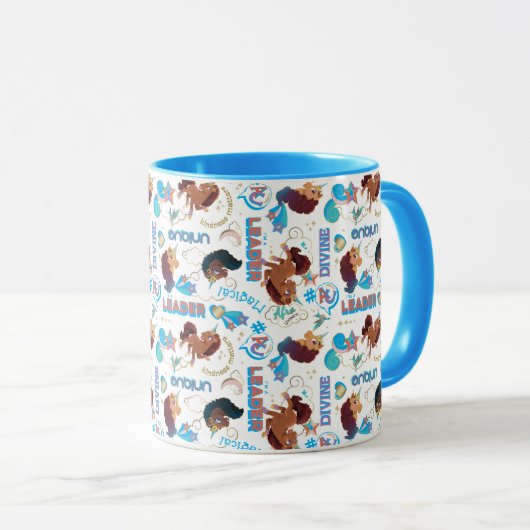 Afro Eenhoorn Magisch Empowering Patroon Mok (Voorkant rechts)