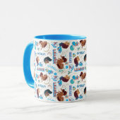 Afro Eenhoorn Magisch Empowering Patroon Mok (Voorkant links)