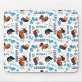 Afro Eenhoorn Magisch Empowering Patroon Muismat (Voorkant)