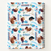 Afro Eenhoorn Magisch Empowering Patroon Notitieboek (Achterkant)