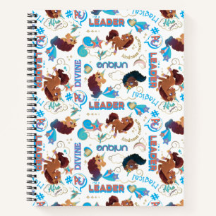 Afro Eenhoorn Magisch Empowering Patroon Notitieboek