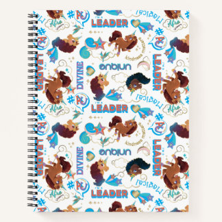 Afro Eenhoorn Magisch Empowering Patroon Notitieboek