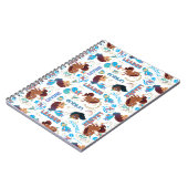 Afro Eenhoorn Magisch Empowering Patroon Notitieboek (Linkerzijde)