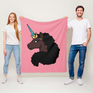 afro-eenhoorn magisch fleece deken