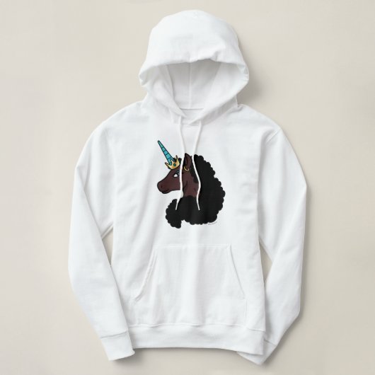 afro-eenhoorn | magisch hoodie (Design voorkant)