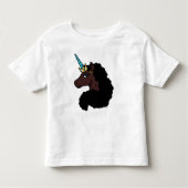 Afro Eenhoorn | Magisch Kinder Shirts (Voorkant)