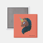 afro-eenhoorn | magisch magneet (Voorkant / Achterkant)