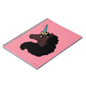 afro-eenhoorn | magisch notitieboek (Linkerzijde)