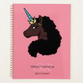 Afro Eenhoorn | Magisch Planner (Voorkant)