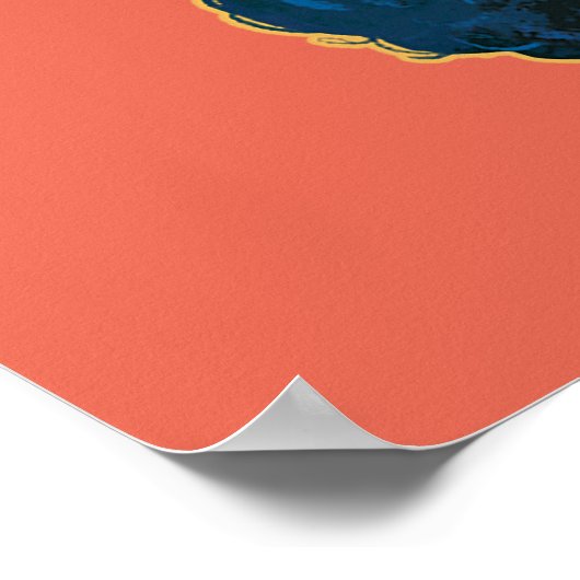 afro-eenhoorn | magisch poster (Hoek)