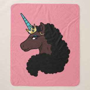 afro-eenhoorn magisch sherpa deken