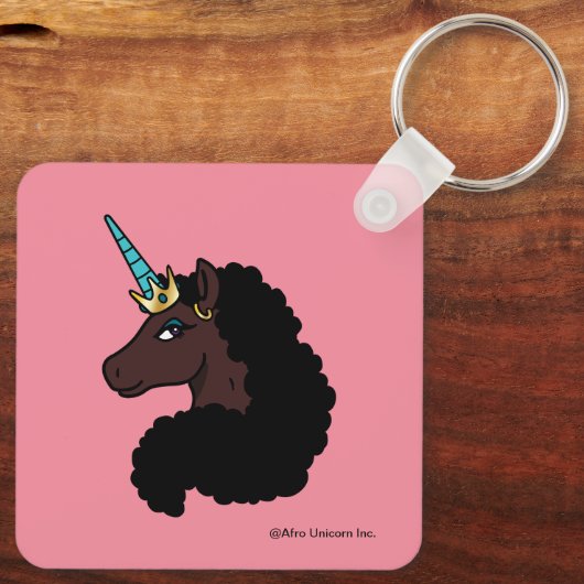 afro-eenhoorn | magisch sleutelhanger (Achterkant)