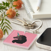afro-eenhoorn | magisch sleutelhanger (Voorkant Rechts)