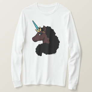afro-eenhoorn magisch t-shirt