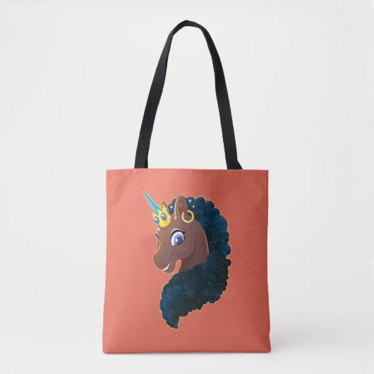 afro-eenhoorn | magisch tote bag (Voorkant)