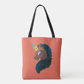 afro-eenhoorn | magisch tote bag (Achterkant)