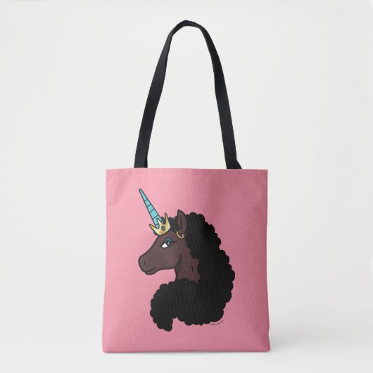 afro-eenhoorn | magisch tote bag (Voorkant)