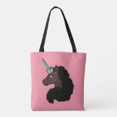 afro-eenhoorn | magisch tote bag (Achterkant)