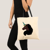 afro-eenhoorn | magisch tote bag (Voorkant (product))