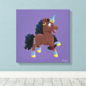 afro-eenhoorn | magische steiger canvas afdruk (Insitu (Houten vloer))