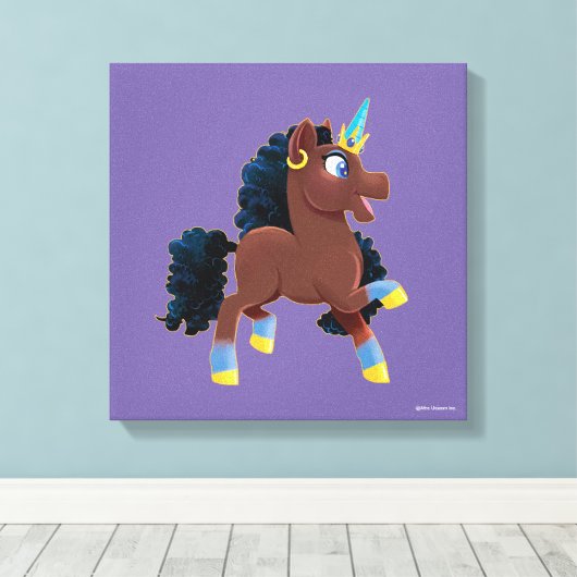 afro-eenhoorn | magische steiger canvas afdruk (Insitu (Houten vloer))