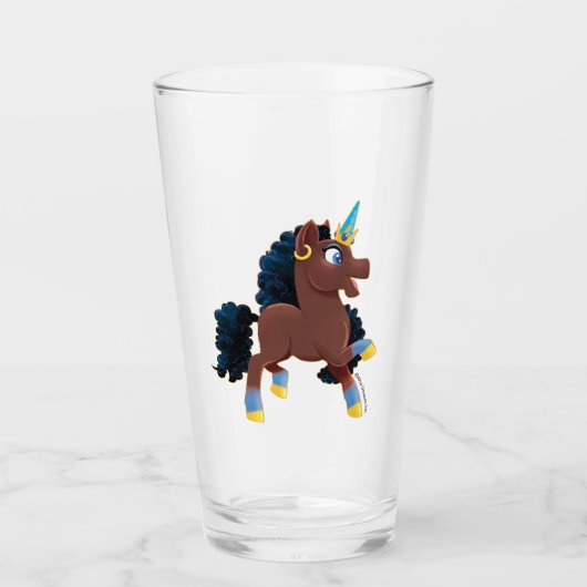 afro-eenhoorn | magische steiger glas (Voorkant)