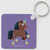afro-eenhoorn | magische steiger sleutelhanger (Achterkant)