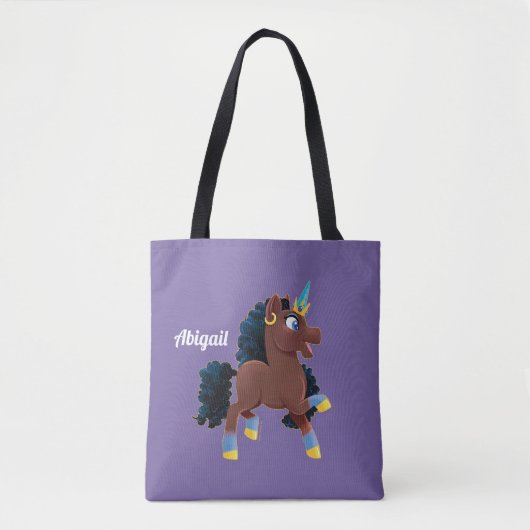 afro-eenhoorn | magische steiger tote bag (Voorkant)