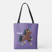 afro-eenhoorn | magische steiger tote bag (Achterkant)