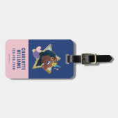 Afro Eenhoorn magische ster Bagagelabel (Voorkant horizontaal)