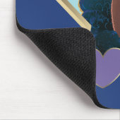 Afro Eenhoorn magische ster Muismat (Hoek)