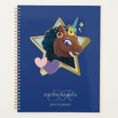 Afro Eenhoorn Magische Ster Planner (Voorkant)