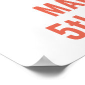 Afro Eenhoorn Meisje Verjaardag Welkom Teken Poster (Hoek)