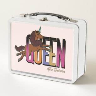 Afro Eenhoorn Queen Design