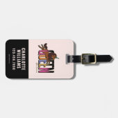 Afro Eenhoorn Queen Design Bagagelabel (Voorkant horizontaal)