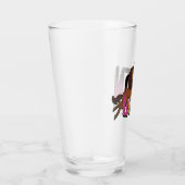 Afro Eenhoorn Queen Design Glas (Rechts)