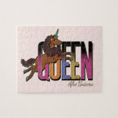 Afro Eenhoorn Queen Design Legpuzzel (Horizontaal)